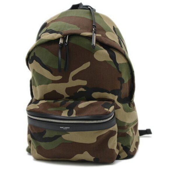 Saint Laurent Paris City Backpack Camouflage - Picture 1 of 7